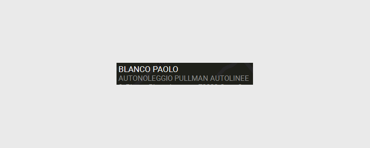 Blanco Paolo Autolinee