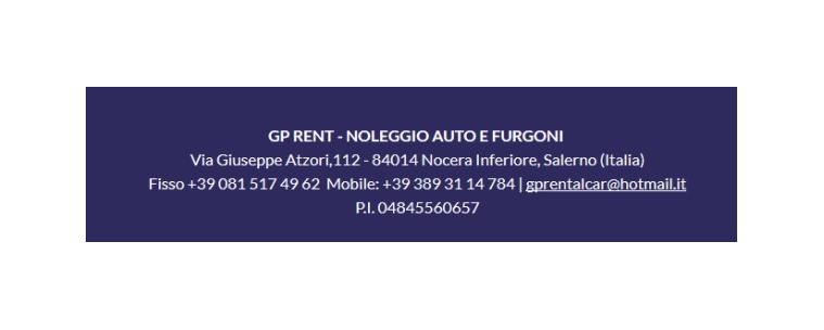 GP RENT - NOLEGGIO AUTO E FURGONI