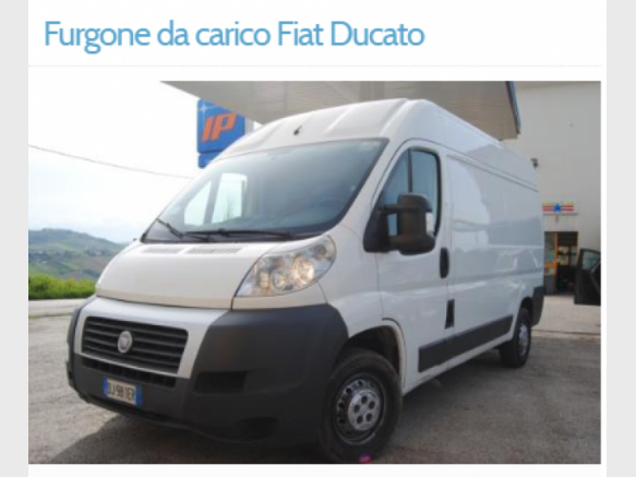 Noleggio senza conducente di Furgone Ducato furg a Montegiorgio e dintorni